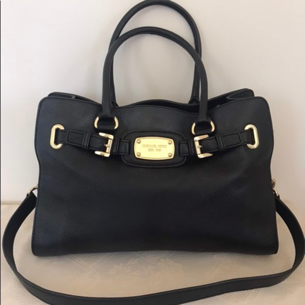 Mochaels kora leather Hamilton satchel  Black